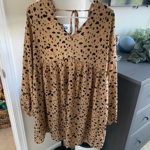 Shein open back dress